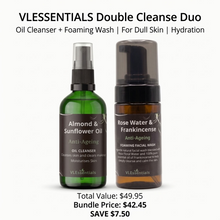 Load image into Gallery viewer, VLESSENTIALS Double Cleanse Duo Oil Cleanser + Foaming Wash 2x100ml | For Dull Skin | Hydration