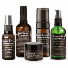 Load image into Gallery viewer, VLEssentials Pigmentation and Dark Spots Skincare Bundle with natural ingredients for brightening and even skin tone
