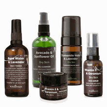 Load image into Gallery viewer, VLESSENTIALS Dry Skin Beauty Bundle | Restore & Rejuvenate | 5-Step Hydration Kit VLEssentials.Beauty