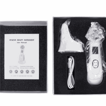 Load image into Gallery viewer, Femvy LED Glow Wand light therapy device with user manual, charging base, and USB cable in packaging box