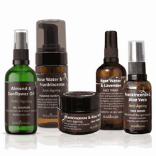 Load image into Gallery viewer, VLESSENTIALS Anti-Ageing Skincare Bundle | Natural Frankincense  | Firm + Hydrate 5pc VLEssentials.Beauty
