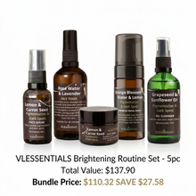 Load image into Gallery viewer, VLESSENTIALS Brightening Routine Set For Dull Uneven Skin Vitamin C 5-Step 5pc
