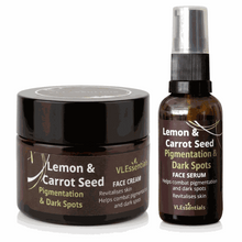 Load image into Gallery viewer, VLESSENTIALS Brightening Duo Vitamin C Serum + Face Cream Uneven Skin 30ml + 50g VLEssentials.Beauty
