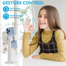 Load image into Gallery viewer, Mini Auto Face Tracking Selfie Stick Tripod with Bluetooth controller and 360-degree rotation for perfect shooting angles
