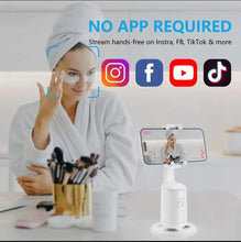 Load image into Gallery viewer, MINI Auto Face Tracking Selfie Stick with Bluetooth controller and 360-degree rotation tripod for hands-free vlogging
