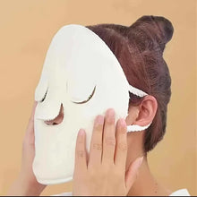 Load image into Gallery viewer, Hot and cold compress face towel for reusable facial steam and skincare benefits
