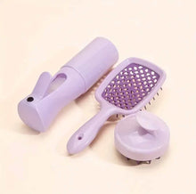 Load image into Gallery viewer, Set of 3 scalp massage combs for relaxing hair care and shampoo massage

