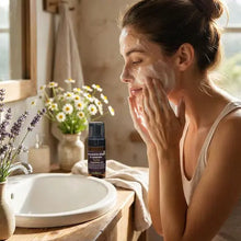 Load image into Gallery viewer, VLEssentials foaming face cleanser with chamomile and lavender for dry skin 100ml bottle
