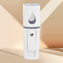 Load image into Gallery viewer, Compact Nano Mist Sprayer with USB charging and 30ml water tank for skin hydration and refreshment
